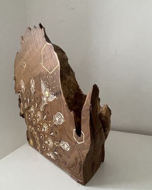 Scultura Materica in Legno Fossile